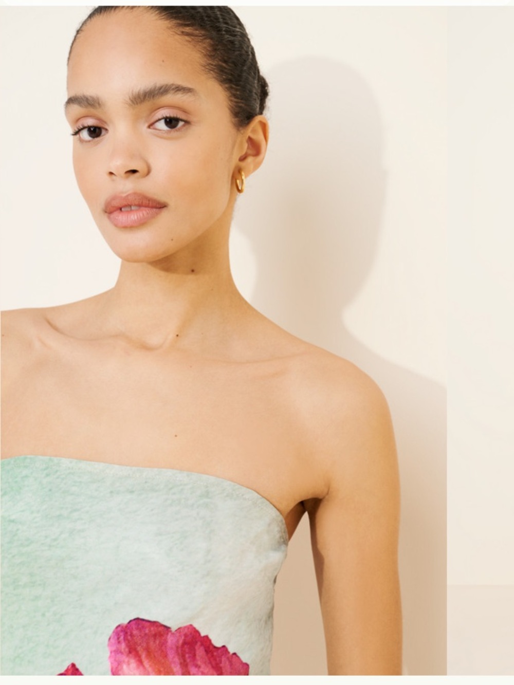 Conditions Apply Chloe Iris Strapless Maxi Dress